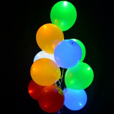 ballonnen met verlichting