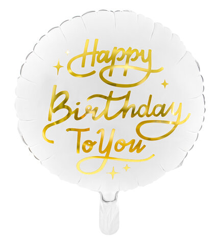 Folieballon Happy Birthday To You, 14 inch