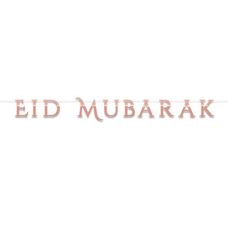 Eid Mubarak letterslinger, rose gold