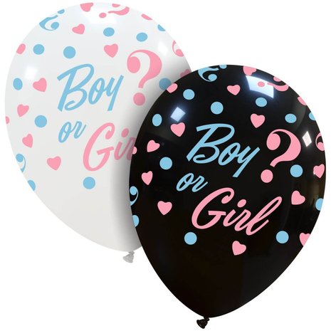 Boy or Girl latex ballonnen