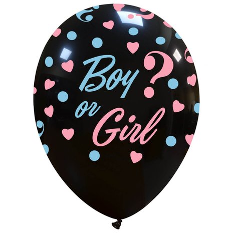 Boy or Girl latex ballonnen