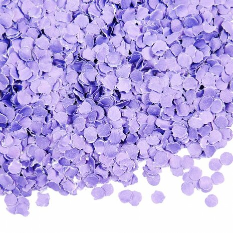 Lila confetti, 1cm, 100 gram