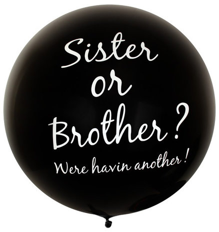 Sister or Brother XL ballon