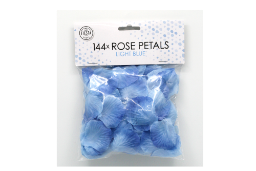 Lichtblauw rozenblaadjes, 144 stuks