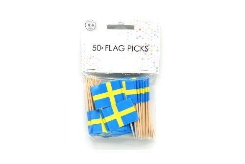 prikkers zweedse vlaggetjes