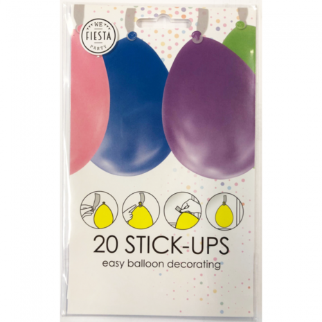 Ballon stick ups, 20 stuks