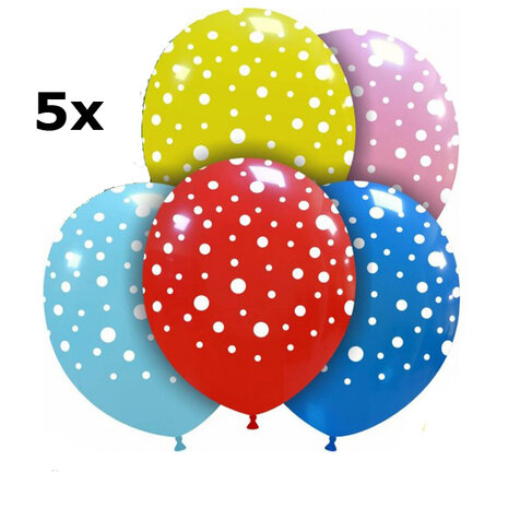 Ballonnen stippen - polka dots assorti