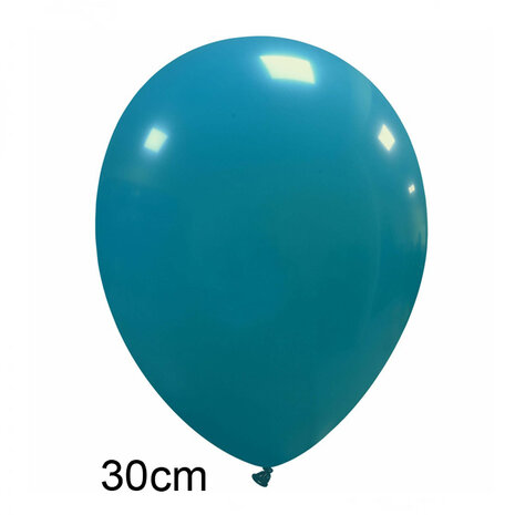 Turquoise ballonnen, 30 cm