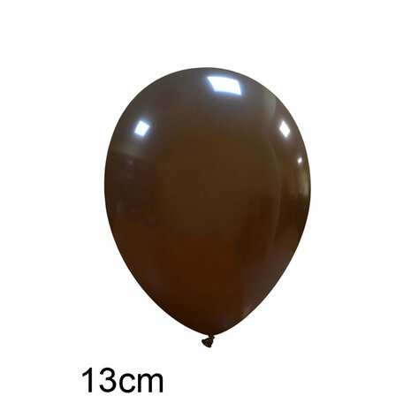 Bruin ballonnen klein 13 cm 5 inch