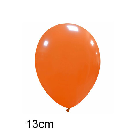Oranje ballonnen 13 cm