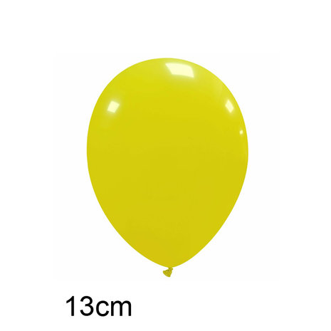 Geel ballonnen 13 cm