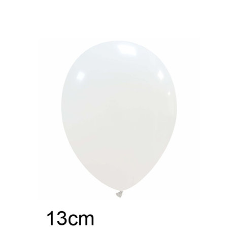 Witte ballonnen 13 cm