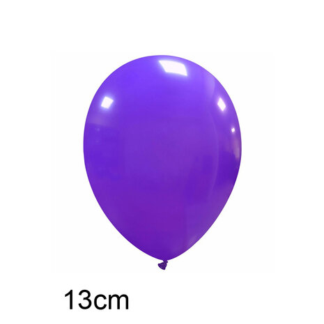 Paarse ballonnen 13 cm