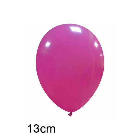 donker roze pink ballonnen 13 cm