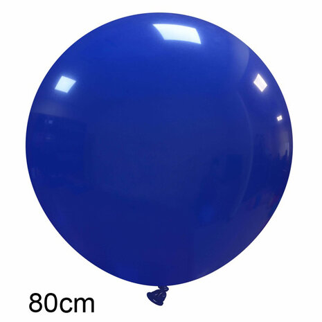 donker blauw XL ballon 80 cm