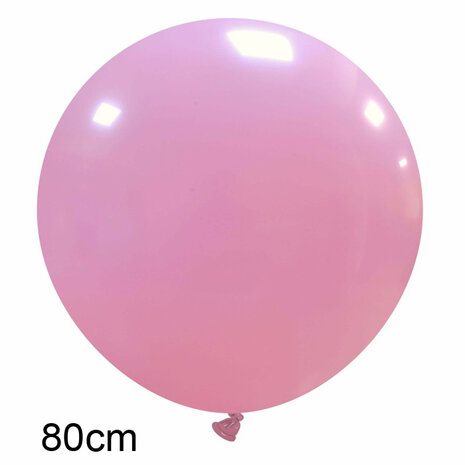 Roze XL ballon, 80cm