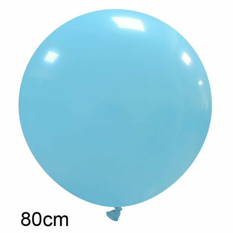 lichtblauw XL ballon, 80 cm