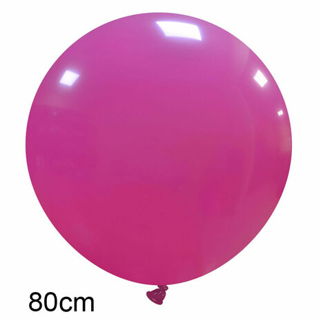 donker roze pink fuchsia xl ballon 80 cm