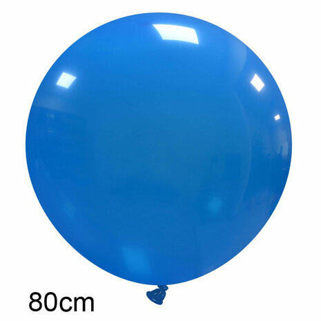 blauw XL ballon 80 cm
