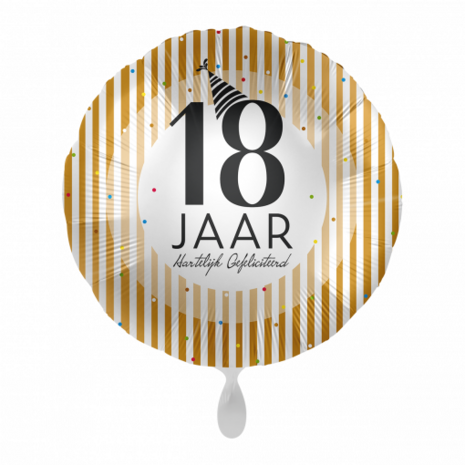 18 jaar folieballon, 43cm