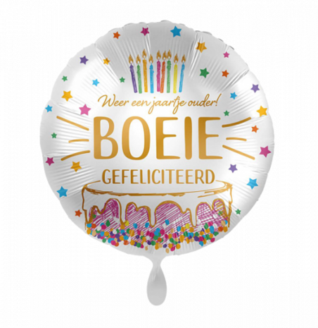 Jaartje ouder folieballon verjaardag, 43cm