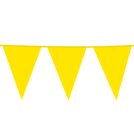 Vlaggenlijn geel XL, 10 meter