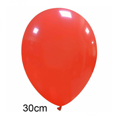 Lichtrood ballonnen, 30 c,, 12 inch