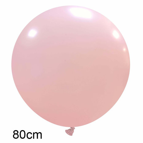 Lichtroze XL ballon, 80 cm