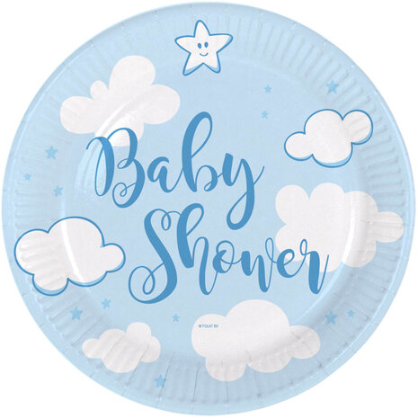 Babyshower bordjes Boy, 8 st.