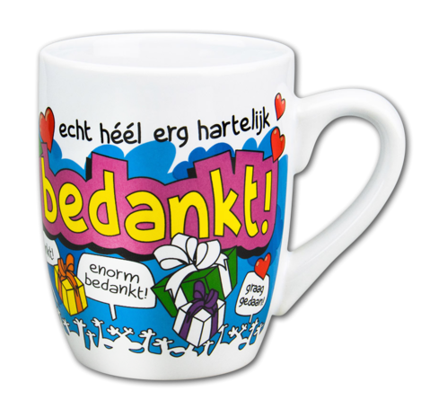 cadeau mok Bedankt