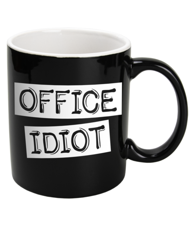 Cadeau mok Office Idiot
