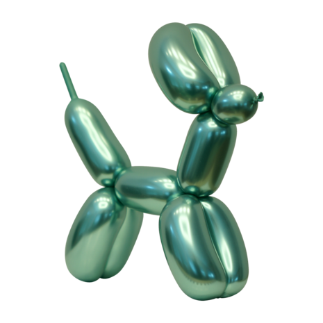 Chrome modelleer vouw ballonnen groen