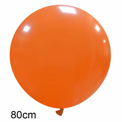 XL ballon oranje, 80 cm, latex