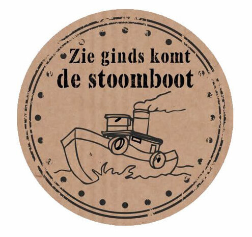 etiket / sticker Sinterklaas, per stuk