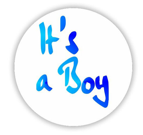 etiket / sticker Its a Boy, per stuk