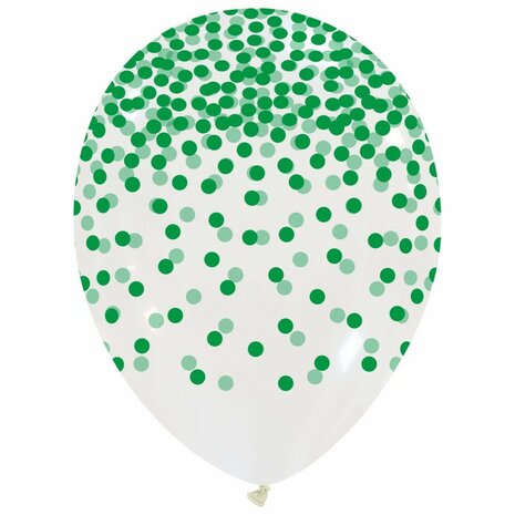 Confetti groen opdruk