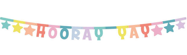 hooray letterslinger, pastel