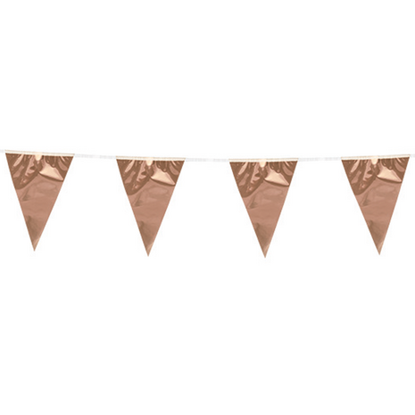 vlaggenlijn metallic rose gold, 10 m