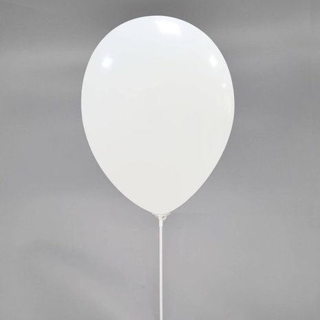 eco ballonstokjes wit, 34cm