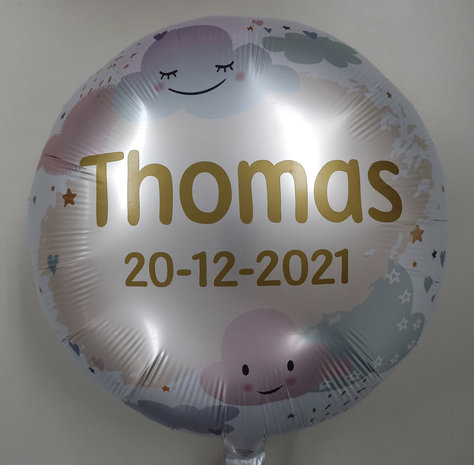 geboorte ballon personaliseer het, 43cm