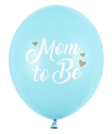 Mom to Be ballonnen blauw, 30cm