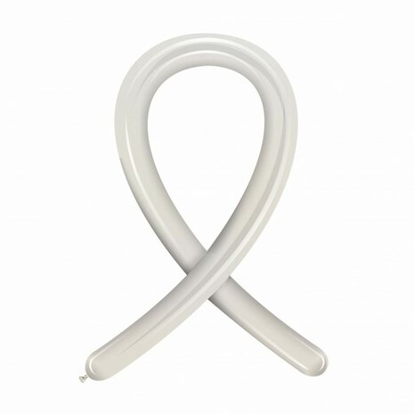 Metallic wit modelleer vouwballonnen
