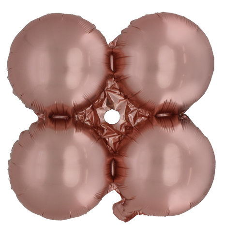 cluster folieballon rose gold rond, 23cm