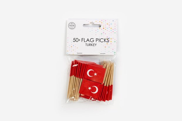 Party prikkers / picks Turkije, 50 st.