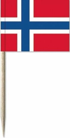 prikkers Noorse vlaggetjes