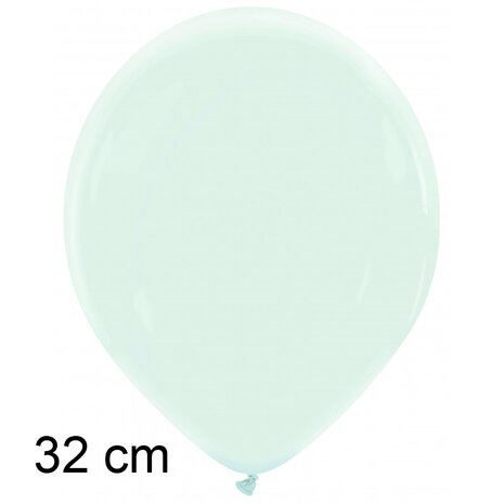 Ice blue / blauw ballonnen, 32 cm / 13 inch