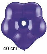 Paars Geo blossom bloem ballon, 40 cm / 16 inch
