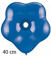 Blauw Geo blossom bloem ballon, 40 cm / 16 inch