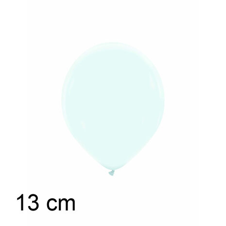 Ice blue / blauw ballonnen, 13 cm / 5 inch