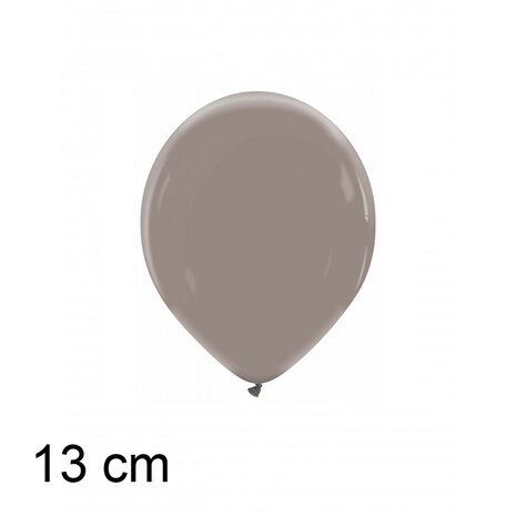 Lead grey (grijs) ballonnen, 13 cm / 5 inch